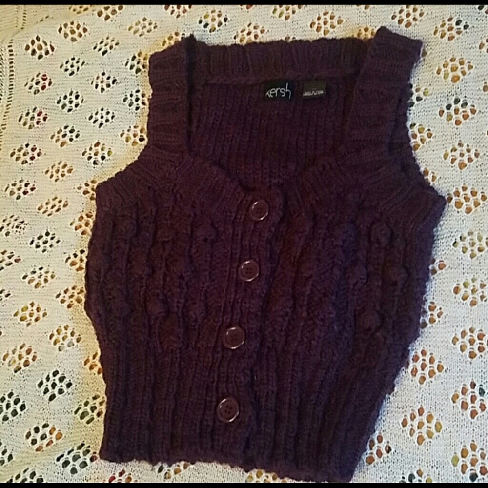 Kersh Button Knit Vest